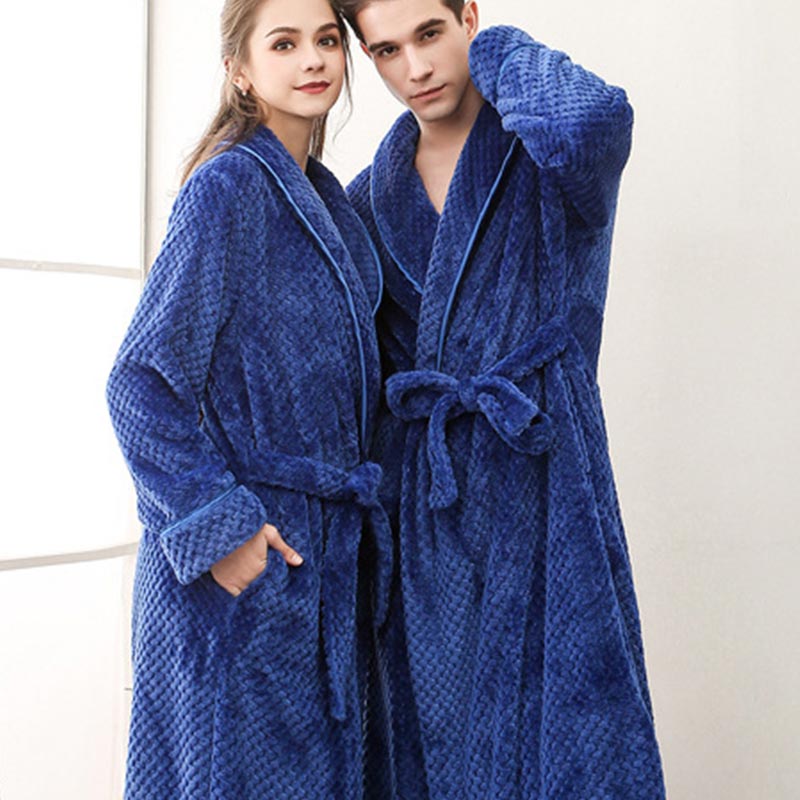 Peignoir long en polaire bouffante Ownkoti