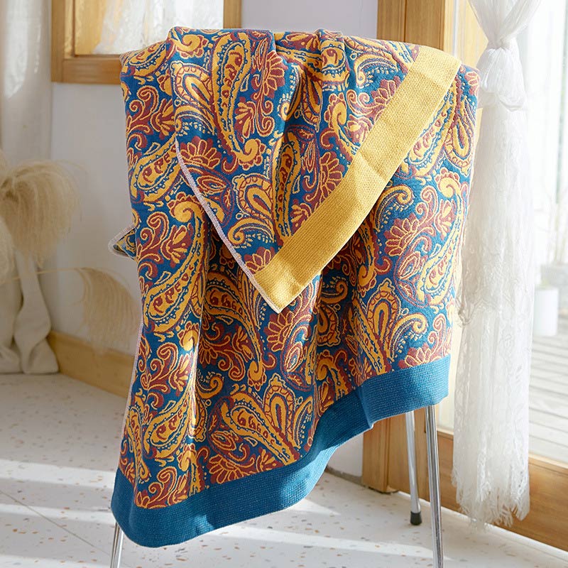 Serviette de bain en gaze réversible Ownkoti en différentes couleurs