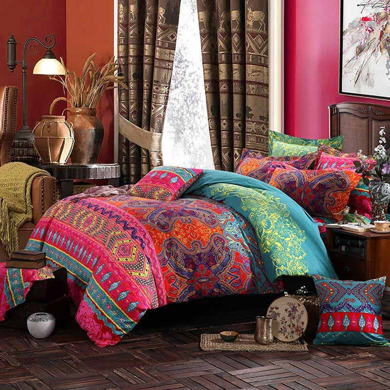 Housse de couette papillon avec taies d'oreiller