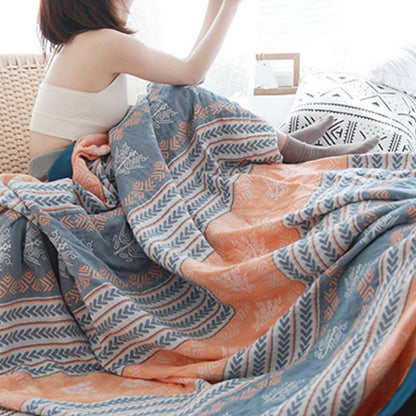 Couette réversible Ownkoti en coton avec structure en épi de blé
