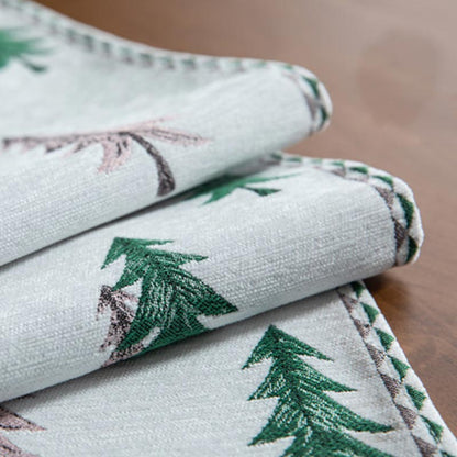 Chemin de table de Noël Ownkoti avec pompon