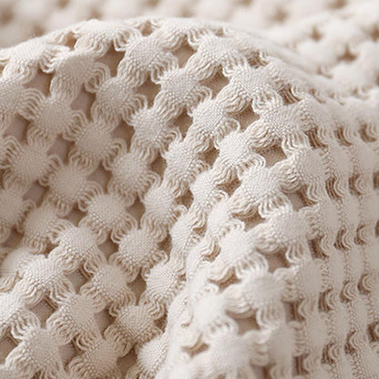 Couverture de canapé en tissage gaufré Ownkoti, couette confortable