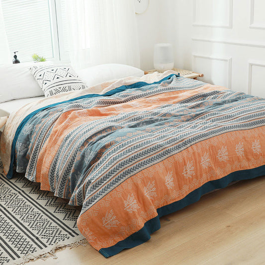 Couette réversible Ownkoti en coton avec structure en épi de blé