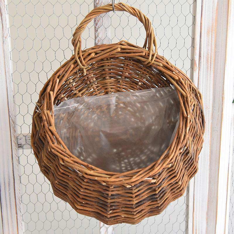 Panier à plantes tissé à la main Ownkoti avec poignée (3 pièces)