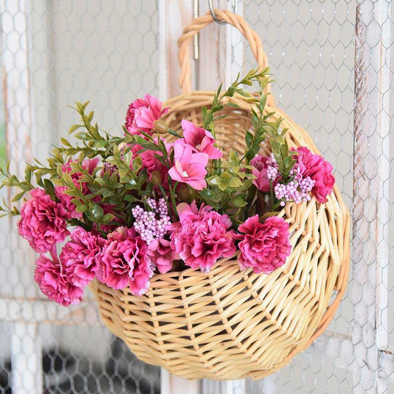 Panier à plantes tissé à la main Ownkoti avec poignée (3 pièces)