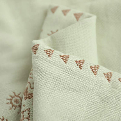 Housse de coussin en coton mandala avec patte de boutonnage (2 pièces)